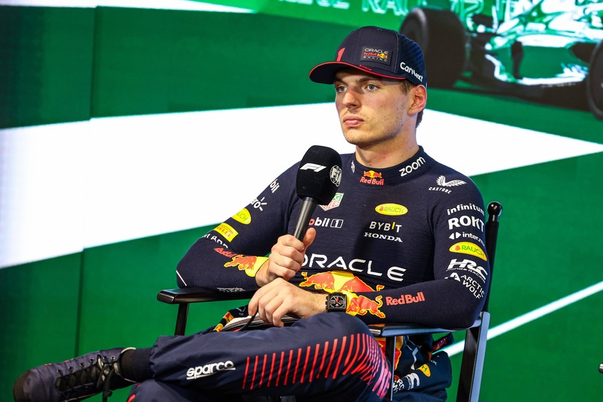 VERSTAPPEN Max ned, Red Bull Racing RB19, portrait during the Formula 1 STC Saudi Arabian Grand Prix 2023, 2nd round of the 2023 Formula One World Championship, WM, Weltmeisterschaft from March 17 to ...