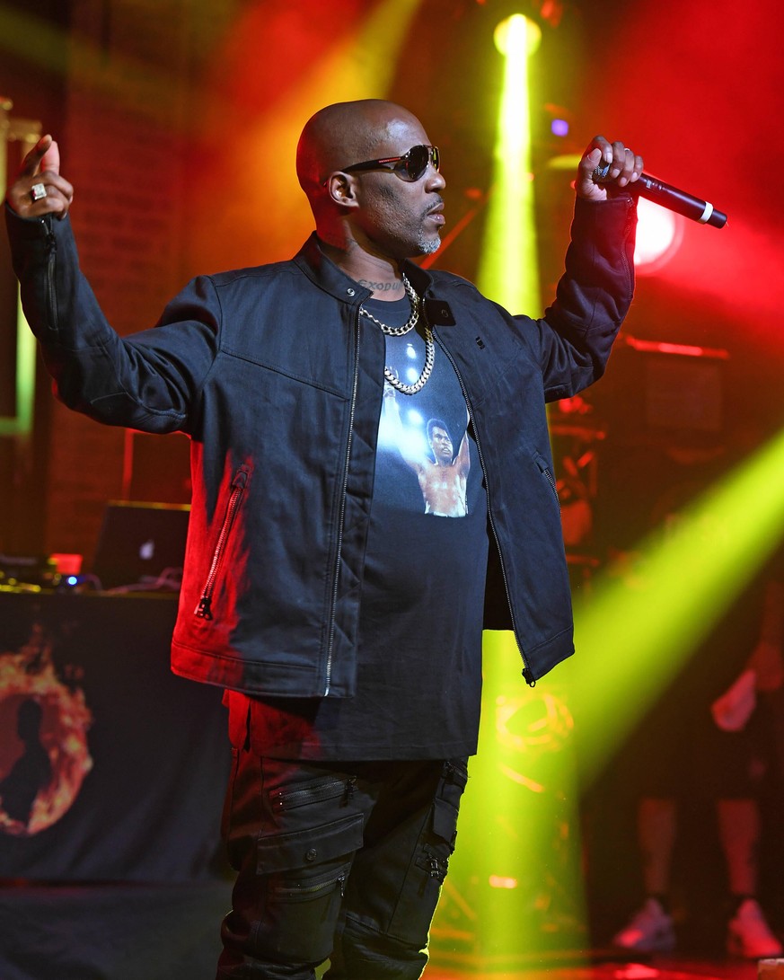 **FILE PHOTO** DMX In Grave Condition After Alleged Overdose. FORT LAUDERDALE FL - APRIL 10: DMX performs at Revolution Live on April 10, 2019 in Fort Lauderdale, Florida. PUBLICATIONxNOTxINxUSA Copyr ...