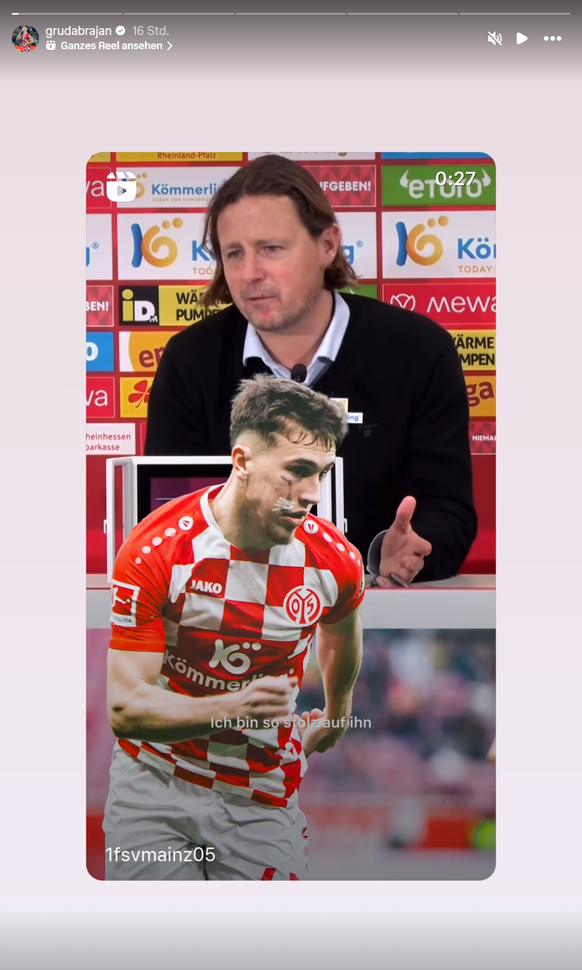 Mainz 05 DFBStar Gruda mit XXLNarbe 