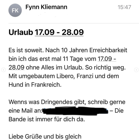 War der Erfolg der letzten jahre zu viel. Auf Instagram erzählt Fynn Kliemann, dass er 10 jahre immer erreichbar war.