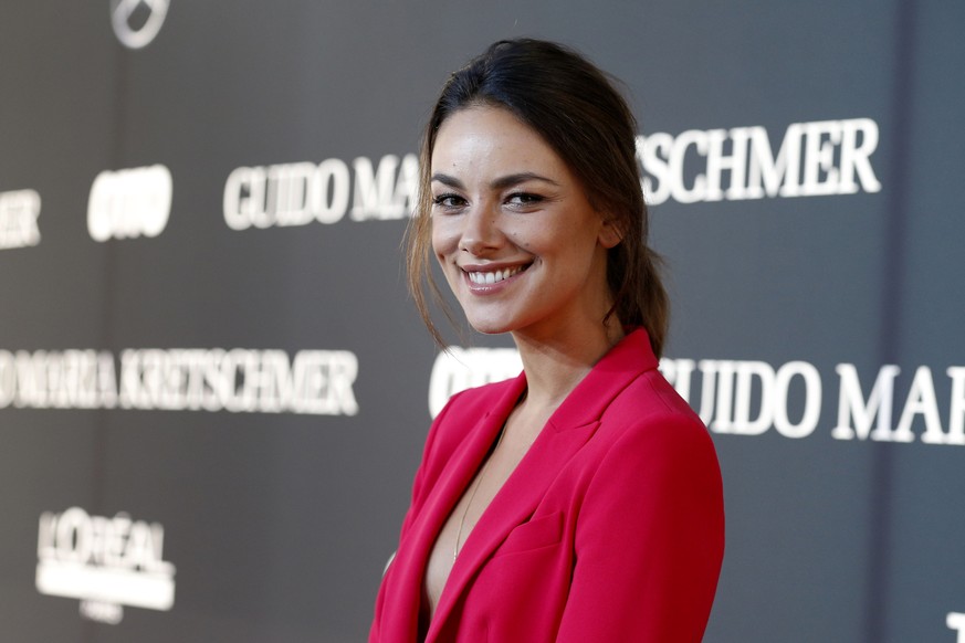 BERLIN, GERMANY - JULY 05: Janina Uhse attends the Guido Maria Kretschmer Fashion Show Autumn/Winter 2017 presented by OTTO at Tempodrom on July 5, 2017 in Berlin, Germany. (Photo by Franziska Krug/Ge ...