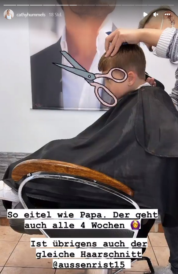 Ludwig genießt den Friseur-Besuch.