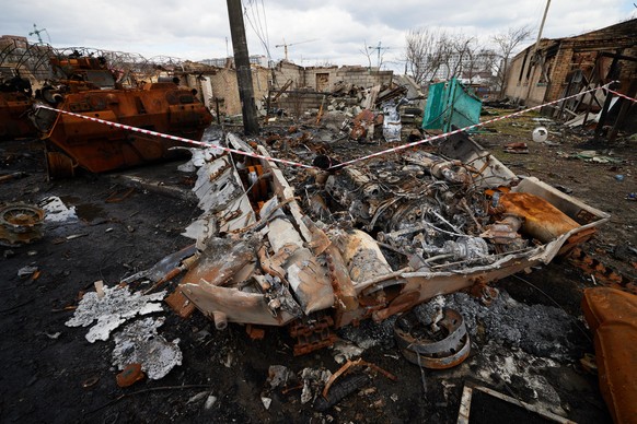 Die ukrainische Stadt Butscha wurde zerstört, die Einwohner und Einwohnerinnen massakriert.
