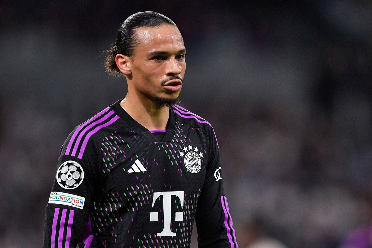 2024-05-08 Real Madrid v FC Bayern Munchen - Semi-final Second Leg - UEFA Champions League 2023/24 MADRID, SPAIN - MAY 8: Leroy Sane of FC Bayern Munchen looks on during the Semi-final Second Leg - UE ...
