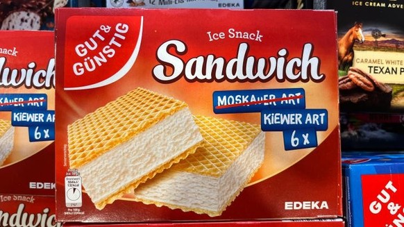 Das Sandwich-Eis von "Gut &amp; Günstig" sieht jetzt etwas anders aus.