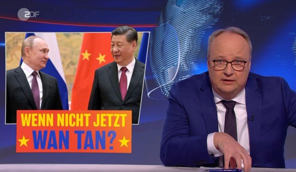 Auf nach Taiwan"?: Oliver Welke befürchtet, China könnte sich Russland als Annexions-Vorbild nehmen.