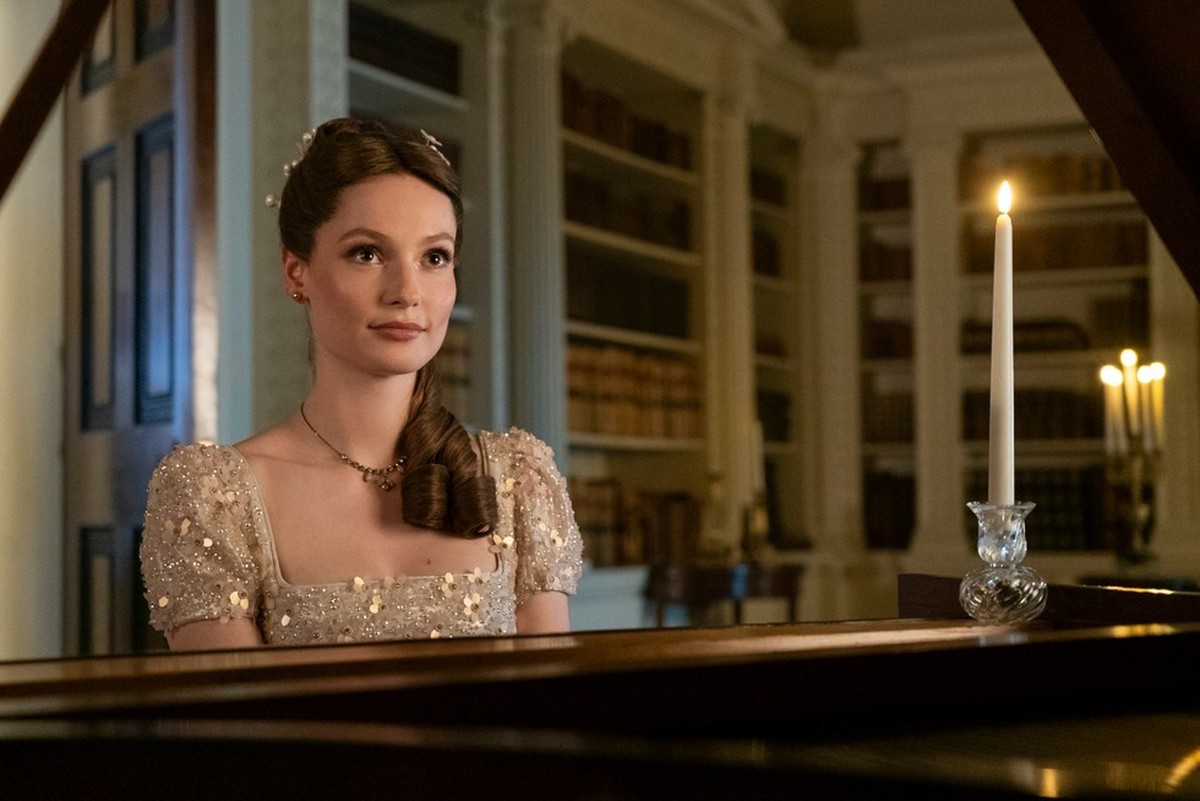 Bridgerton. Hannah Dodd as Francesca Bridgerton in episode 302 of Bridgerton. Cr. Liam Daniel/Netflix © 2024