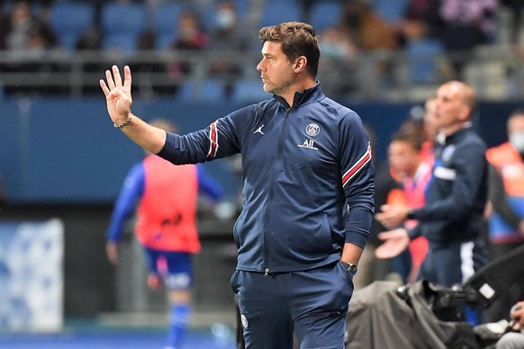 MAURICIO POCHETTINO ENTRAINEUR PSG FOOTBALL : Troyes vs Paris SG - Ligue 1 Uber Eats - 07/08/2021 FEP/Panoramic PUBLICATIONxNOTxINxFRAxITAxBEL