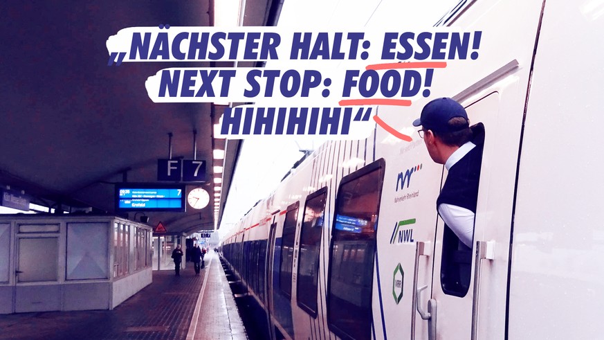 Eine Zugfahrt, die ist lustig, und noch lustiger sind diese Bahnansagen