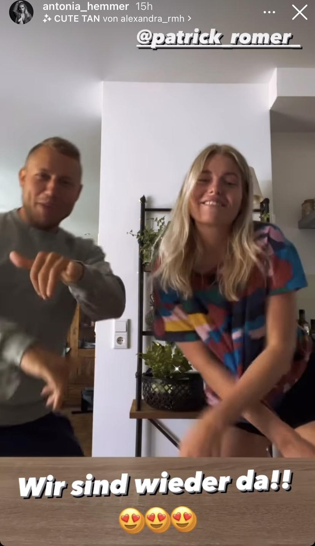So meldeten sich die zwei auf Instagram zurück.