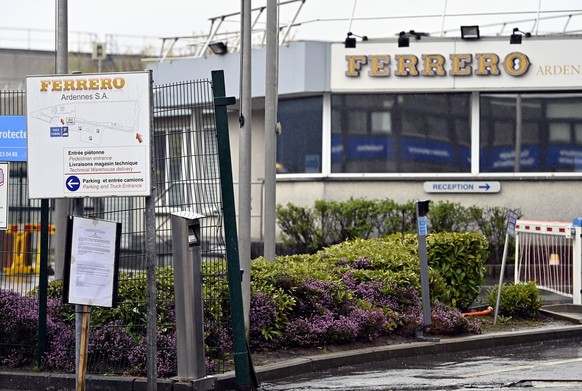 Illustration picture shows the Ardennes Ferrero factory in Arlon, Friday 08 April 2022. Chocolate maker Ferrero asks to bring its famous Kinder chocolate fantasy Surprise eggs and other Kinder product ...