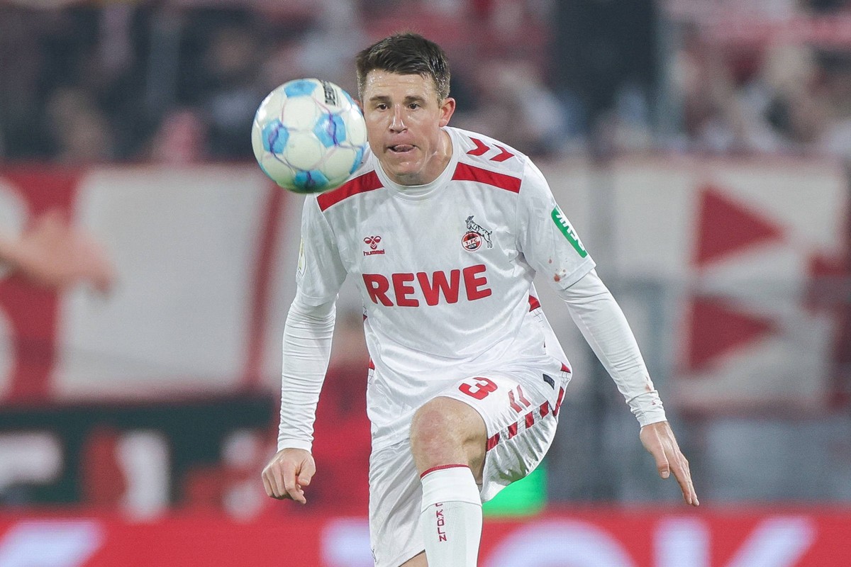 04.12.2024, Fussball, DFB-Pokal, Achtelfinale, 1. FC K�ln - Hertha BSC Berlin, Dominique Heintz 1. FC K�ln, K�ln Rhein Energie Stadion NRW Deutschland xRHR-FOTO/DEx *** 04 12 2024, Football, DFB Cup,  ...