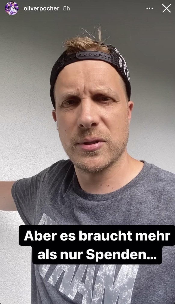 Oliver Pocher äußert sich auf Instagram zum Spendengala-Auftritt.