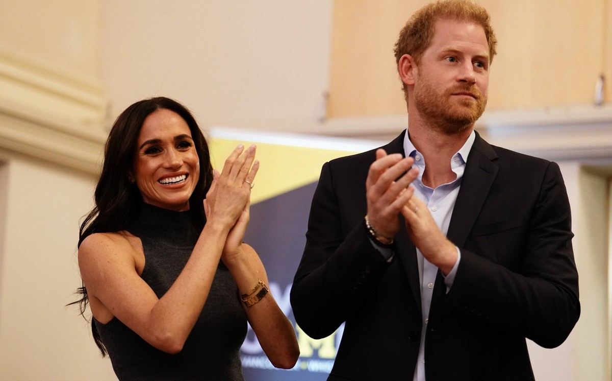 . 15/09/2023. Dusseldorf, Germany. Prince Harry and Meghan Markle, the Duke and Duchess of Sussex, at the IG25 and Team Canada Reception at the Hilton Hotel in Dusseldorf, Germany. PUBLICATIONxINxGERx ...