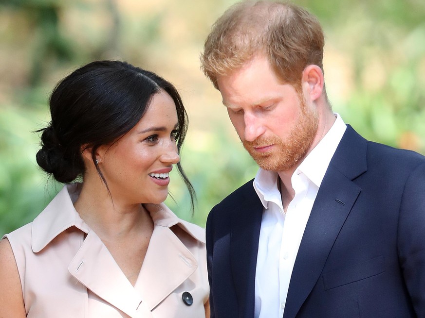 JOHANNESBURG, SOUTH AFRICA - OCTOBER 02: Prince Harry, Duke of Sussex and Meghan, Duchess of Sussex attend a Creative Industries and Business Reception on October 02, 2019 in Johannesburg, South Afric ...