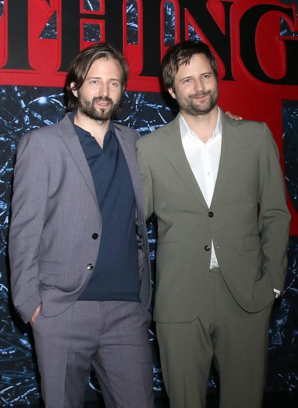 BROOKLYN, NY - MAY 14: Matt Duffer and Ross Duffer at the Netflix Stranger Things season 4 World Premiere at Netflix Studios in Brooklyn, New York City on May 14, 2022. PUBLICATIONxNOTxINxUSA Copyrigh ...