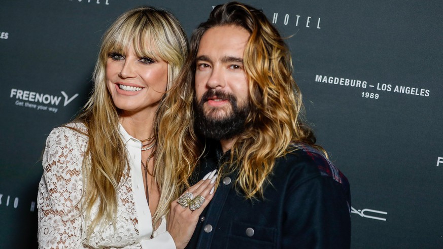 Heidi Klum und Mann Tom Kaulitz kommen zum Tokio Hotel-Event in Berlin. Am Freitag veröffentlicht Tokio Hotel die neue Single &quot;Here comes The Night&quot; und gleichzeitig wird das zusammen mit ei ...