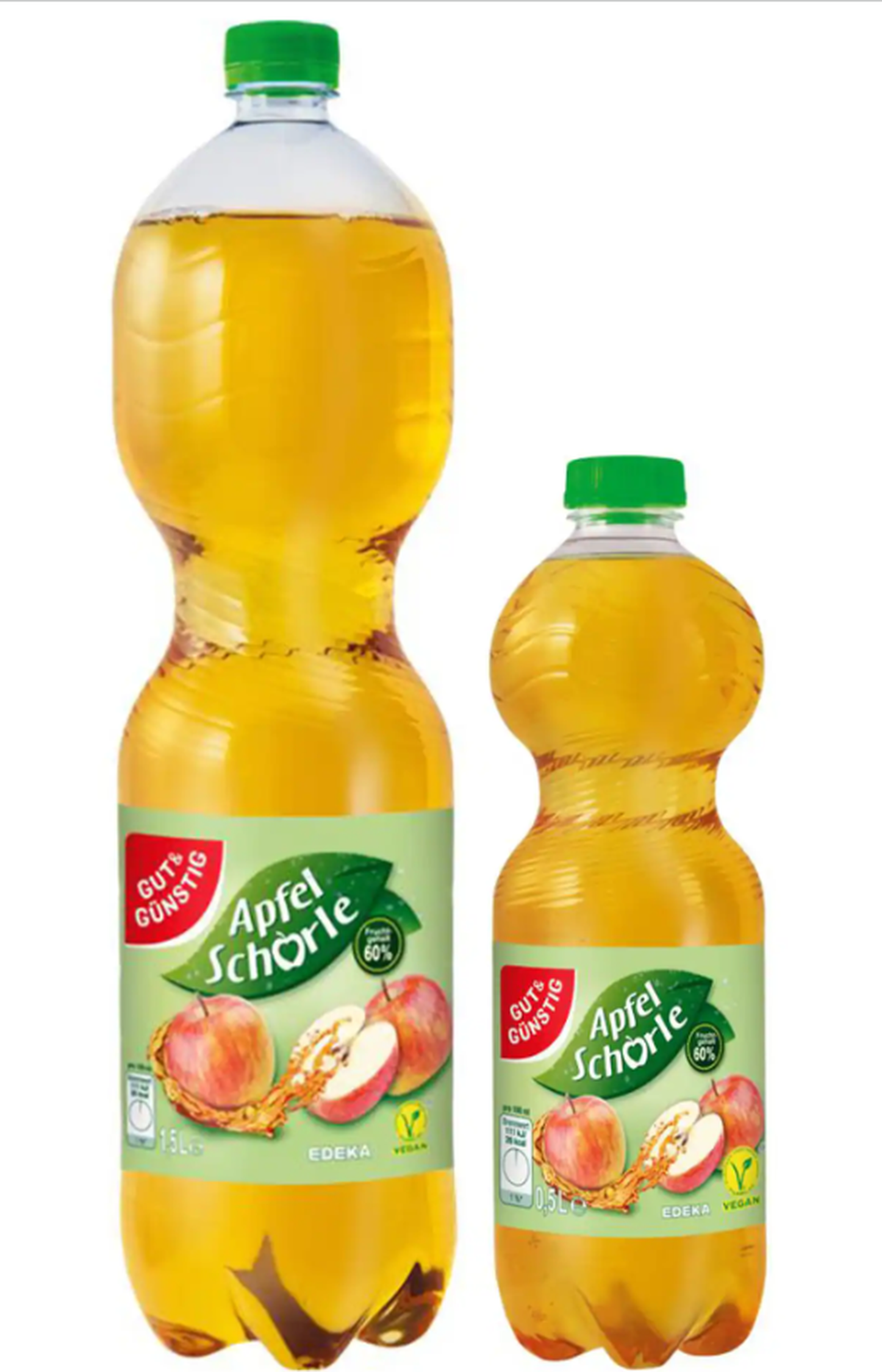 Von dem Rückruf sind Apfelschorlen bei Edeka und Netto betroffen.