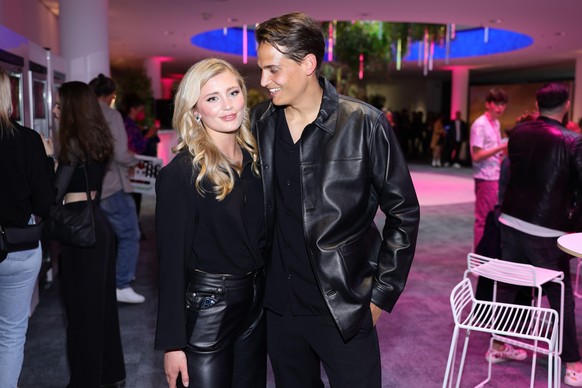 BONN, GERMANY - JUNE 01: Luna Schweiger and Kevin Prinz von Anhalt attending Telekom Electronic Beats with Billie Eilish at Telekom Forum on June 01, 2022 in Bonn, Germany. (Photo by Andreas Rentz/Get ...