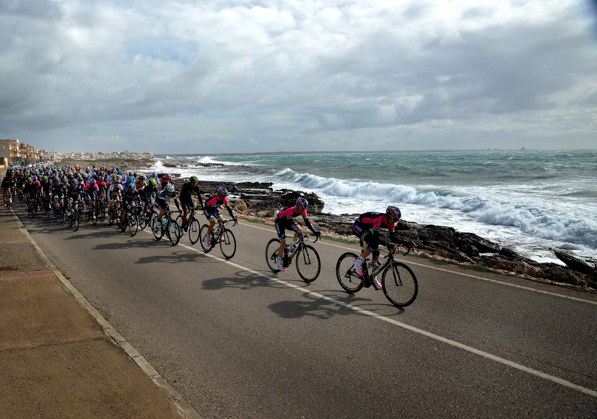 Annual Competition cycling on the roads of Mallorca. Professionals compete globally and world cycling champions.