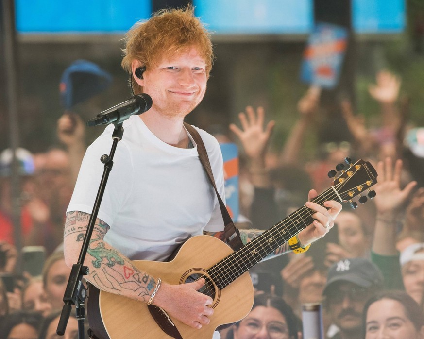 Ed Sheeran on stage for NBC Today Show Concert Series with Ed Sheeran, Rockefeller Plaza, New York, NY June 6, 2023. Photo By: Simon Lindenblatt/Everett Collection on stage for NBC Today Show Concert  ...