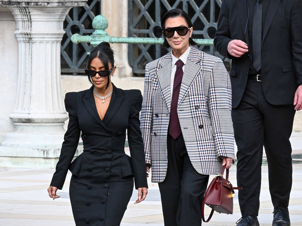 Kim Kardashian robbery trial American star Kim Kardashian with her mother Kris Jenner leave the trial of the Rue Tronchetbery at the Palais de Justice in Paris Kim Kardashian with her mother Kris Jenn ...