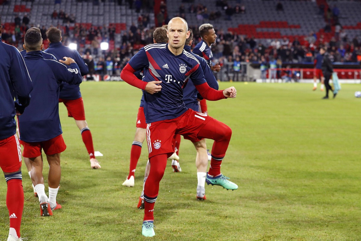 MUNCHEN, 02-10-2018, Allianz Arena, season 2018 / 2019, Champions League football. Arjen Robben before the match Bayern Munchen - Ajax . Bayern Munchen - Ajax PUBLICATIONxNOTxINxNED x2515492x