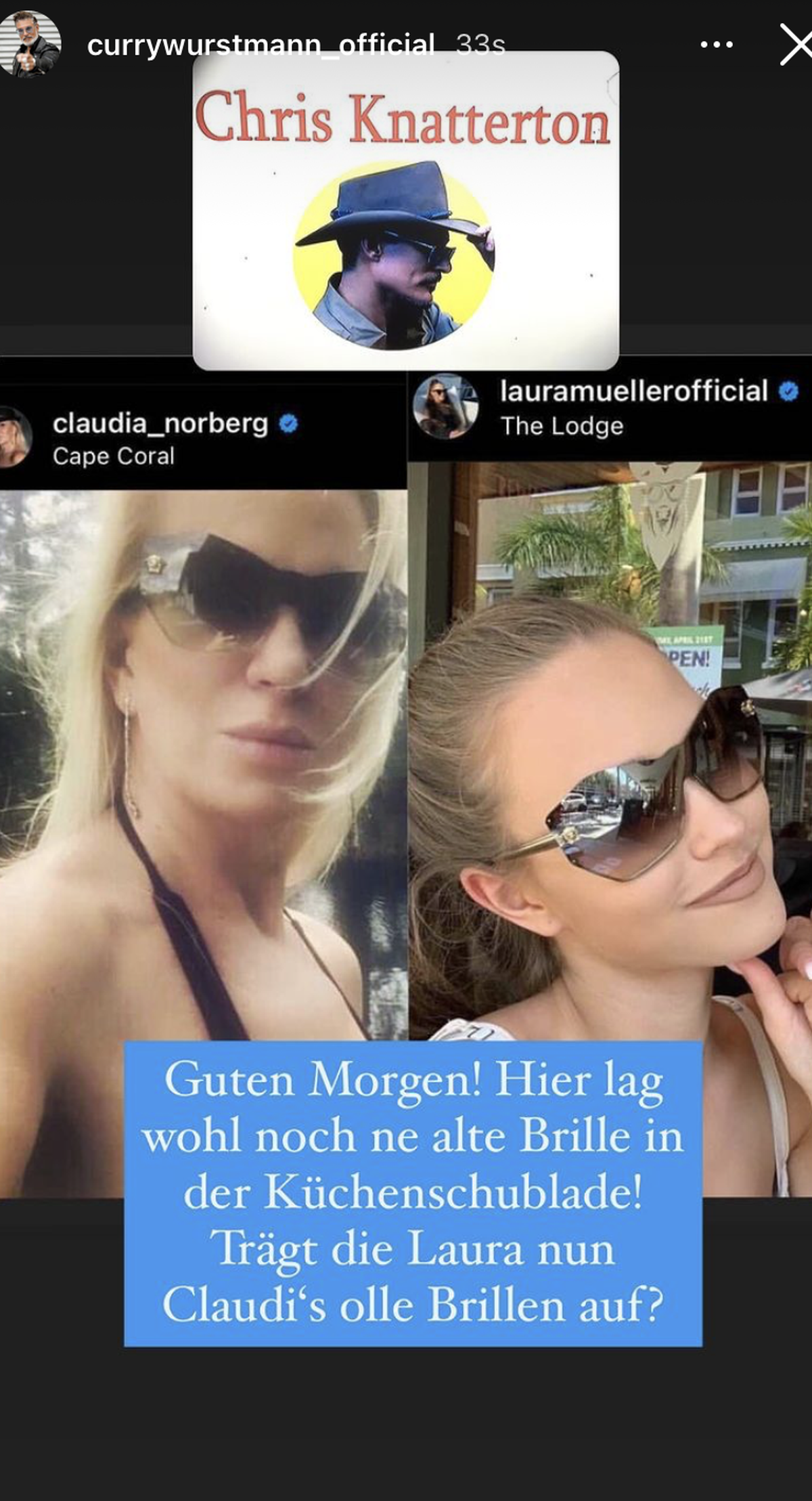 Dieses Bild hat der Currywurstmann in seiner Story geteilt.