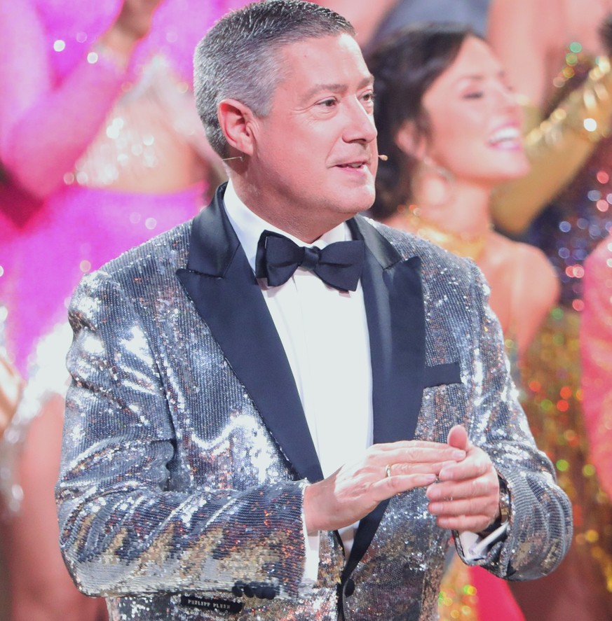 COLOGNE, GERMANY - MAY 19: Juror Joachim Llambi is seen on stage during the finals of the 16th season of the television competition show &quot;Let&#039;s Dance&quot; at MMC Studios on May 19, 2023 in  ...