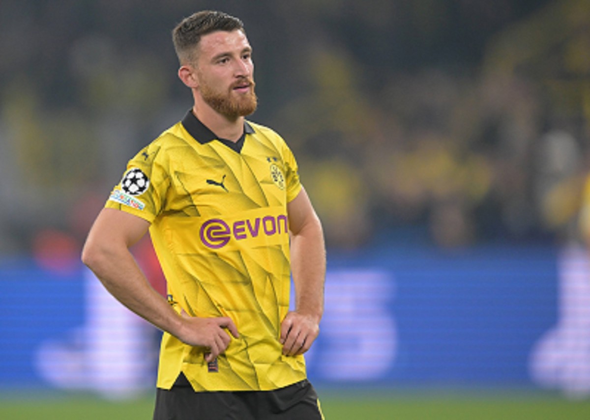 DORTMUND - Salih Ozcan of Borussia Dortmund during the UEFA Champions League match between Borussia Dortmund and AC Milan at Signal Iduna Park on October 4, 2023 in Dortmund, Germany. ANP Hollandse Ho ...