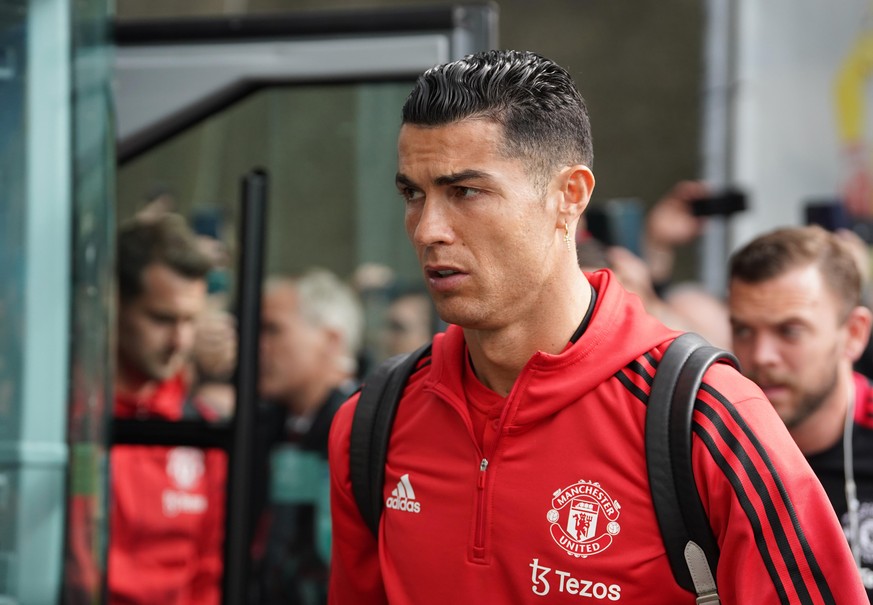 Brighton and Hove Albion v Manchester United - Premier League - AMEX Stadium. Manchester United&#039;s Cristiano Ronaldo arriving before the Premier League match at the AMEX Stadium, Brighton. Picture ...