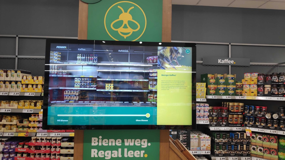 Ohne Bienen wären die Supermarkt-Regale deutlich leerer.