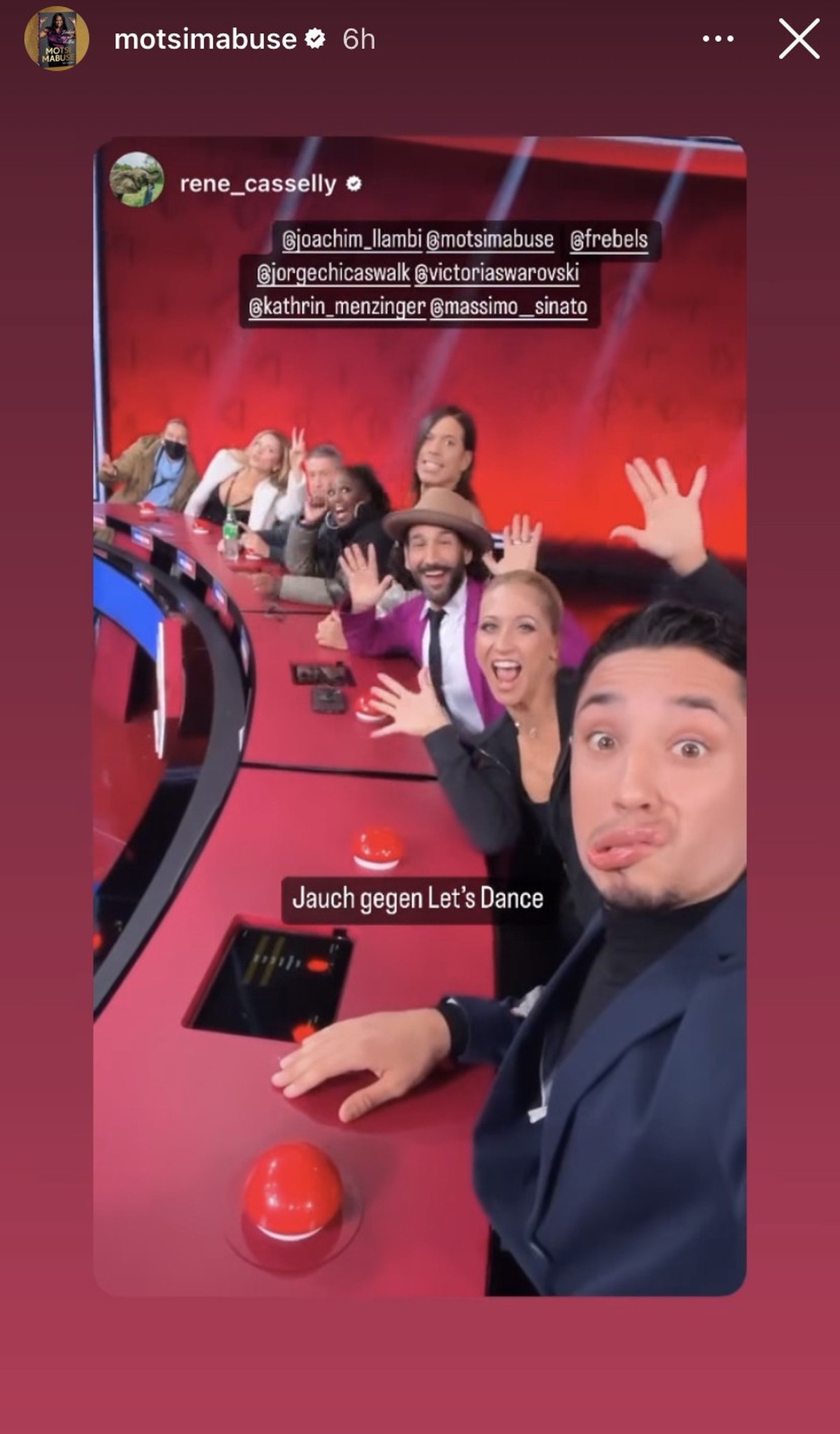 Das "Let's Dance"-Team kam für ein anderes RTL-Format zusammen.