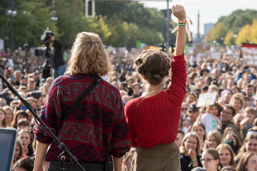 Eine Demo der Fridays For Future Organisation in Berlin.