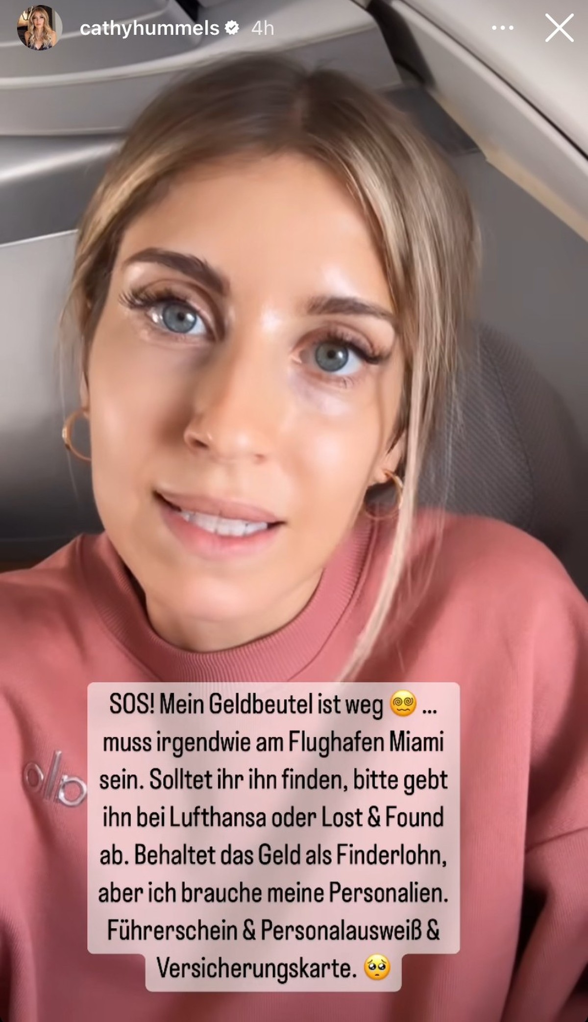 Cathy Hummels hat ihren Geldbeutel nicht mehr.