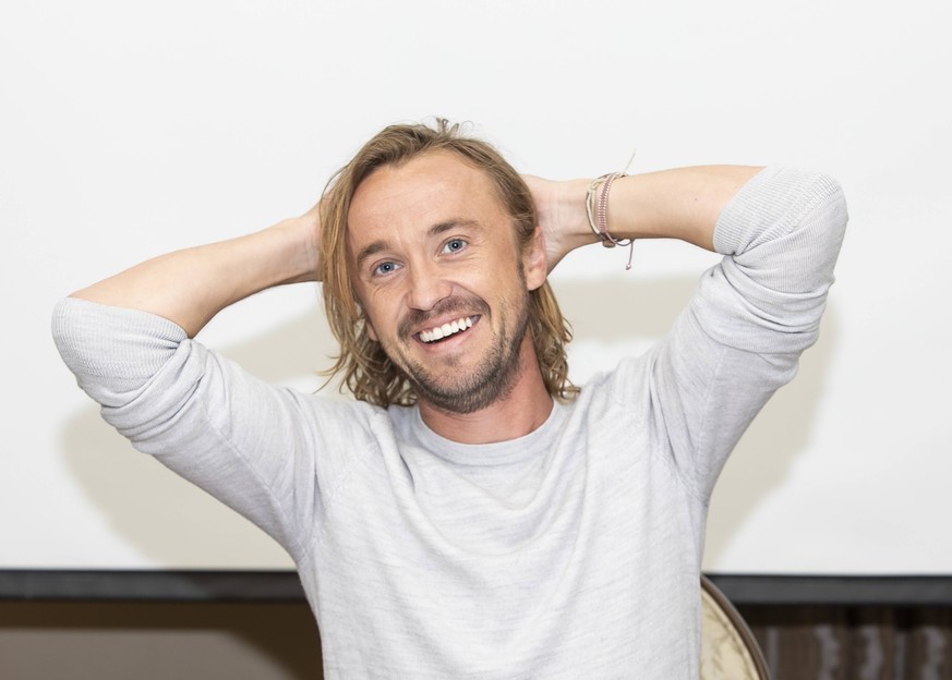 October 24, 2018 - Hollywood, California, U.S. - TOM FELTON promotes the TV series Origin in Hollywood. Hollywood U.S. *** October 24 2018 Hollywood California U S TOM FELTON promotes the TV series Or ...