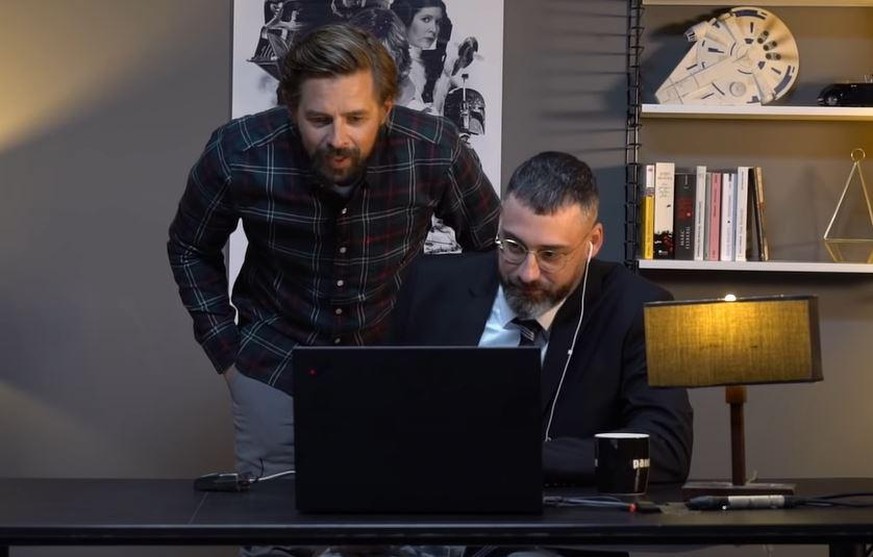 Sido (r.) und Klaas hatten bei "Late Night Berlin" ihren Spaß.