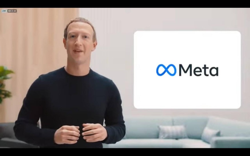 Die Zukunft der sozialen Interaktion liegt im Metaverse: Mark Zuckerberg bei der Vorstellung des neuen Firmennamens. 