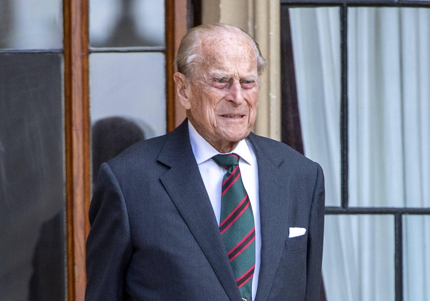 Transfer of the Colonel-in-Chief of the Rifles Prince Philip, Duke of Edinburgh attends a ceremony to mark the transfer of the Colonel-in-Chief of The Rifles at Windsor Castle on July 22, 2020. The 99 ...