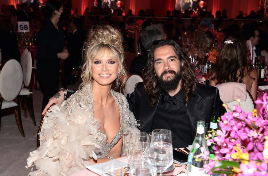 Heidi Klum und Tom Kaulitz lächeln zwar, doch ihr Hunger war sicher groß.