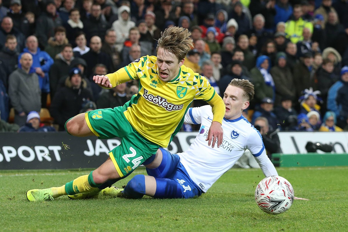 2018: Felix Passlack als Leihspieler bei Norwich City.