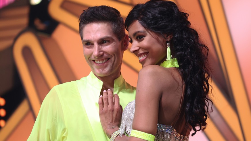 COLOGNE, GERMANY - MARCH 10: Sharon Battiste and Christian Polanc at the third &quot;Let&#039;s Dance&quot; show at MMC Studios on March 10, 2023 in Cologne, Germany. (Photo by Andreas Rentz/Getty Ima ...