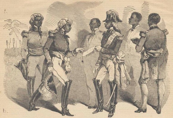 The Emperor Soulouque, Faustin I., of Haiti, and his Cabinet Ministers.. Prints. 1859-01-29. Schomburg Center for Research in Black Culture, Photographs and Prints Division. Haiti , Government officia ...