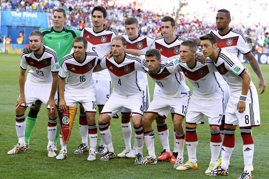 Die deutsche Startelf 2014 im WM-Finale gegen Argentinien.