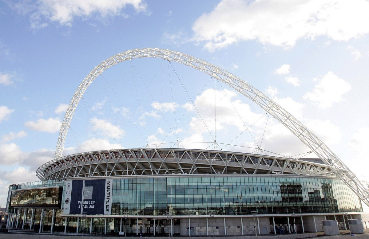 LONDON - JANUARY 21: A general view of Wembley Stadium on January 21, 2007 in London, England. (Photo by Julian Finney/Getty Images)