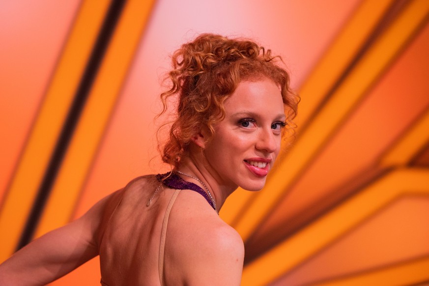 11.03.2023, Nordrhein-Westfalen, K�ln: Anna Ermakova, Model, steht nach der RTL-Tanzshow &quot;Let&#039;s Dance&quot; im Coloneum. Foto: Rolf Vennenbernd/dpa +++ dpa-Bildfunk +++