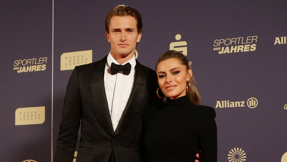 Baden-Baden , Ehrung Sportler des Jahres , Alexander Zverev und Sophia Thomalla Pressefoto Baumann / Hansj