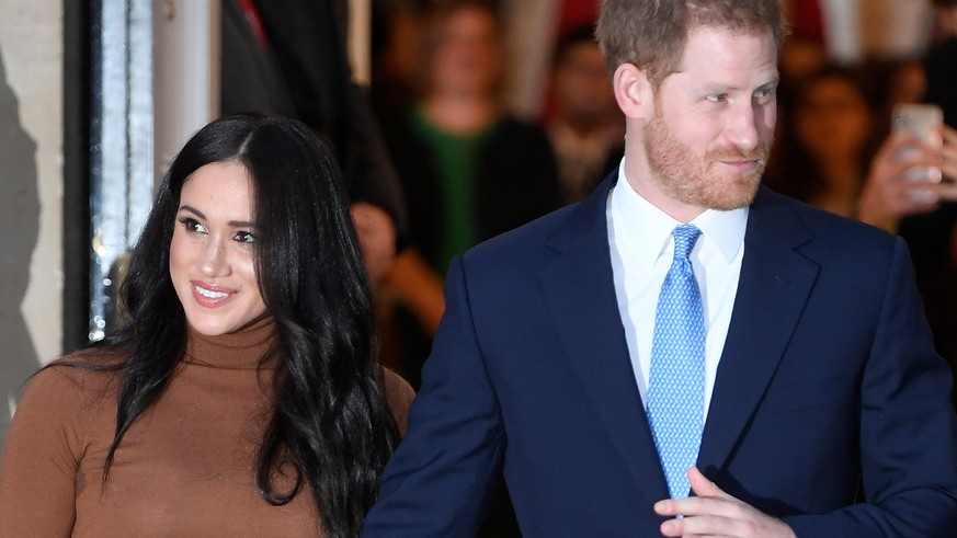 Britain&#039;s Prince Harry and his wife Meghan, Duchess of Sussex, leave Canada House in London, Britain January 7, 2020. REUTERS/Toby Melville