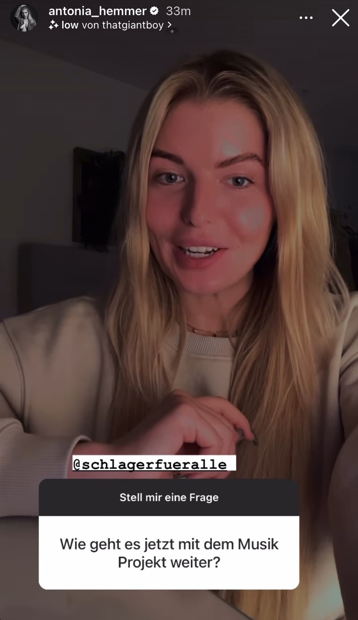 Bei dieser Frage gibt Antonia noch keine Auskunft.
