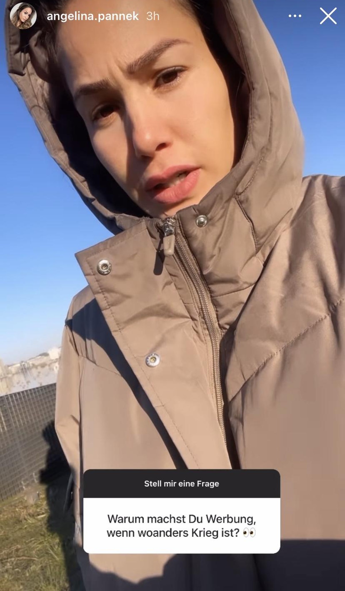 Die Influencerin erklärt, wie sie mit den dramatischen Geschehnissen umgeht.